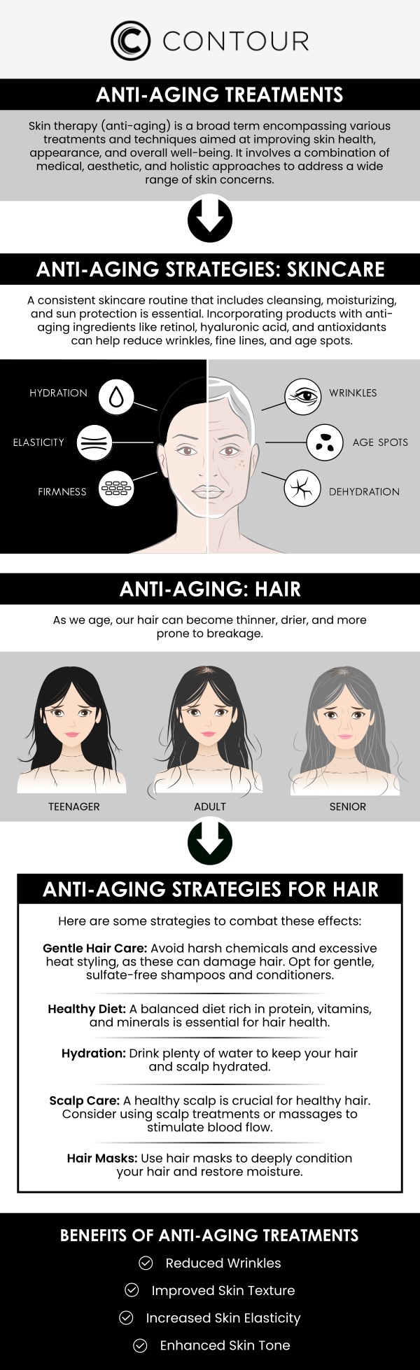 At Contour Medical Spa, we specialize in anti-aging treatments designed to help you look and feel your best. Our professional team offers a range of services to combat the signs of aging, from Botox injections and dermal fillers to advanced skincare treatments. Whether you are looking to reduce wrinkles, enhance skin texture, or restore volume, our professionals will provide personalized solutions tailored to your needs. For more information, contact us today to learn more or request an appointment online. We are conveniently located at 18641 Devonshire Street Northridge, CA 91324. At Contour Medical Spa, we specialize in anti-aging treatments designed to help you look and feel your best. Our professional team offers a range of services to combat the signs of aging, from Botox injections and dermal fillers to advanced skincare treatments. Whether you are looking to reduce wrinkles, enhance skin texture, or restore volume, our professionals will provide personalized solutions tailored to your needs. For more information, contact us today to learn more or request an appointment online. We are conveniently located at 18641 Devonshire Street Northridge, CA 91324.